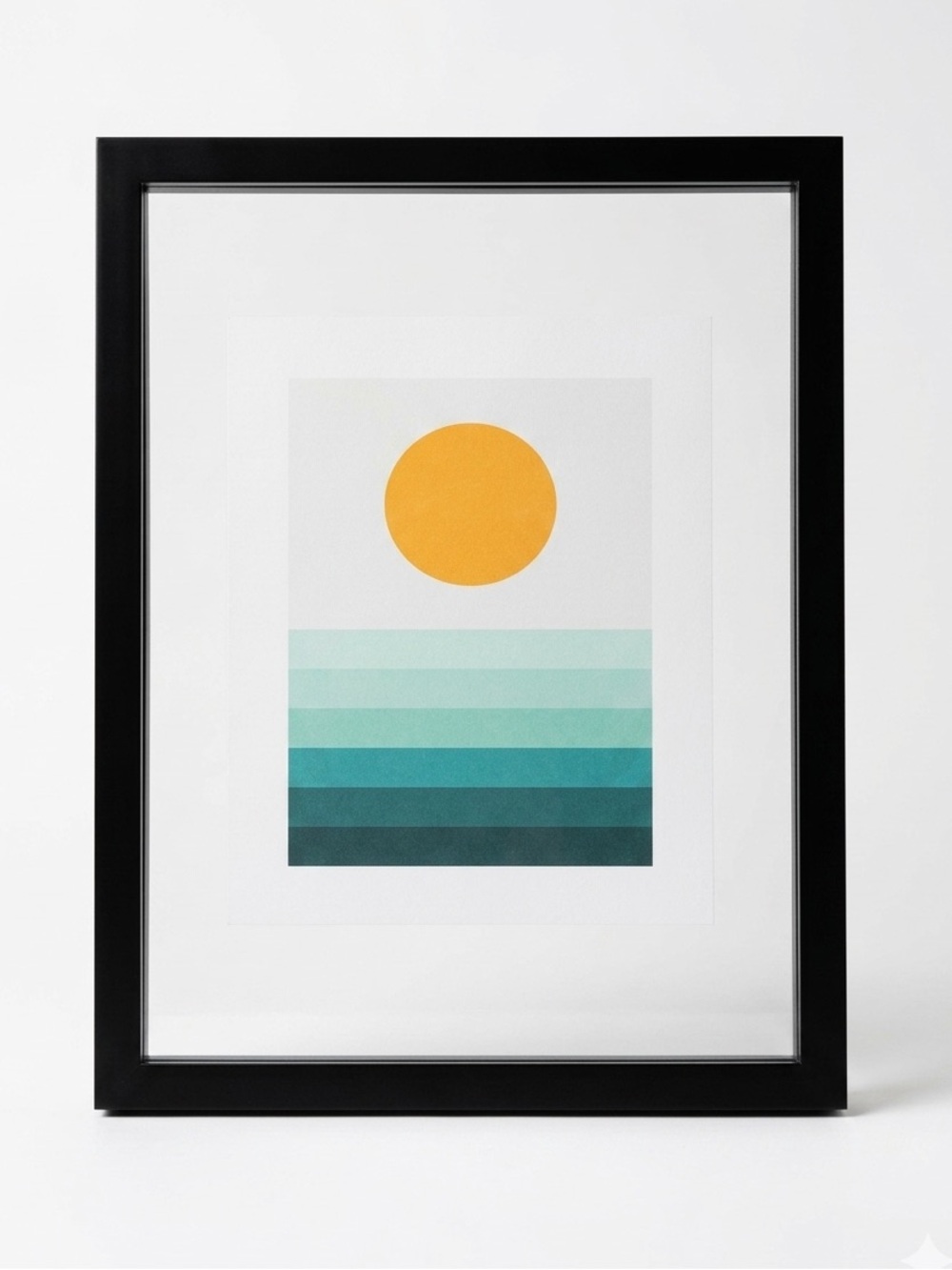 MCM Custom Sunset Giclee Print 8x10 & Project 62 Black 11x14 Wood Floating Frame